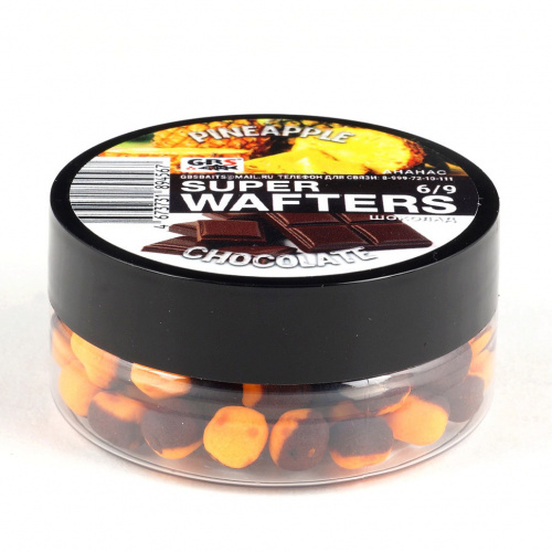 Вафтерсы GBS Pineapple-Chocolate (Ананас-Шоколад) 6x9mm фото 3 Вафтерсы GBS Pineapple-Chocolate (Ананас-Шоколад) 6x9mm фото 3