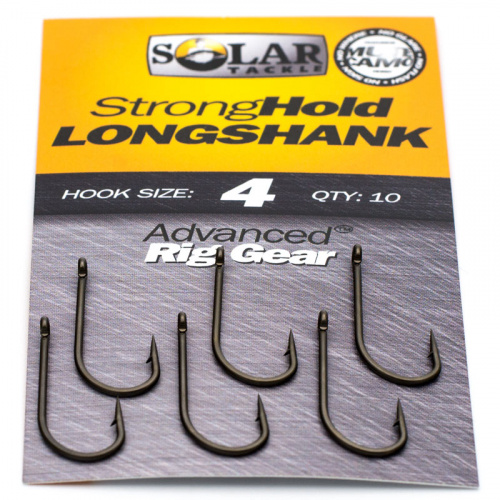 Крючки карповые SOLAR Stronghold Longshank Крючки карповые SOLAR Stronghold Longshank