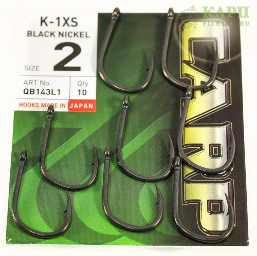 Крючки карповые HAYABUSA K-1XS Тефлон Крючки карповые HAYABUSA K-1XS Тефлон