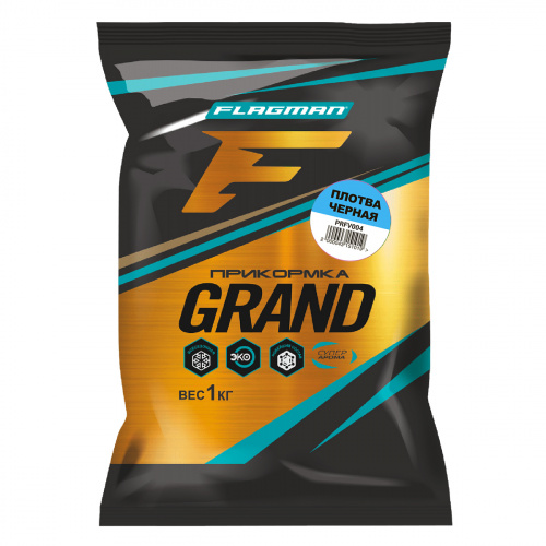 Прикормка FLAGMAN Grand Плотва черная 1кг Прикормка FLAGMAN Grand Плотва черная 1кг