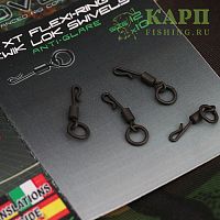 Быстросъемные вертлюжки с колечком Усиленные GARDNER Covert XT Flexi-Ring Kwik Lok Swivel №12