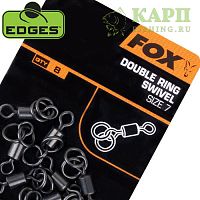 Вертлюжки с двумя колечками FOX EDGES™ Double Ring Swivel №7