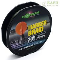 Korda Marker Braid 300m 20lb Dark Green - Шнур плетеный для маркера