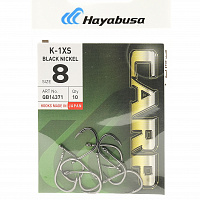 Крючки карповые HAYABUSA K-1XS Никель