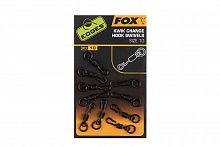 Быстросъемные вертлюжки с кольцом для Ронни Риг FOX Edges Kwik Change Hook Swivels