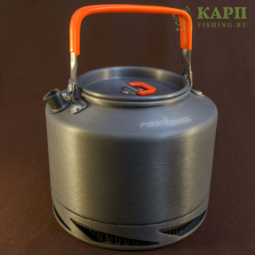 Турбо нагрев; объем: 1,5 литра; на 33% эффективнее обычного чайника; прочный, анодированный алюминий Чайник 1,5Ltr FOX Cookware Kettle