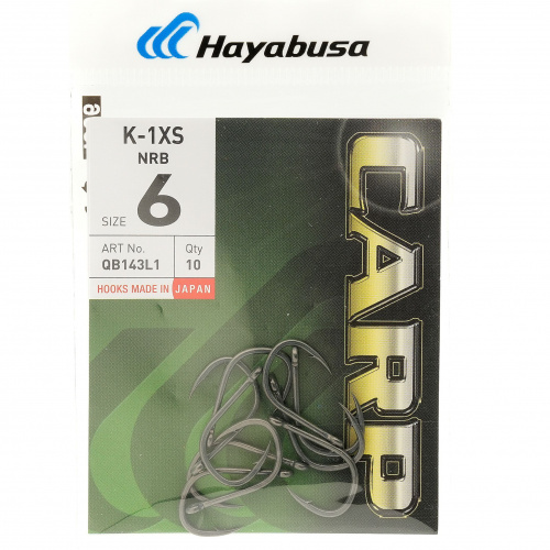 Крючки карповые HAYABUSA K-1XS Тефлон Крючки карповые HAYABUSA K-1XS Тефлон