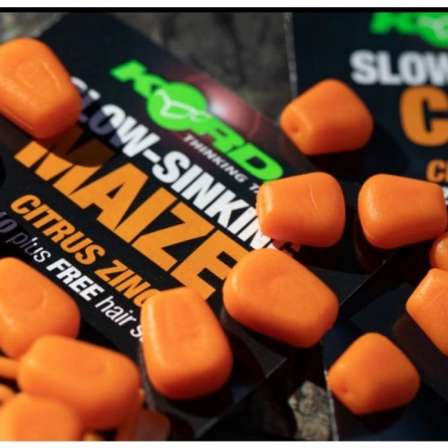 Искуственная кукуруза медленно тонущая Korda Slow Sinking Maize Citrus Zing Orange фото 2
