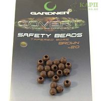 Бусина отбойник GARDNER Covert Safety Beads BROWN