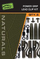 Безопасные клипсы набор FOX EDGES NATURALS Power Grip Lead Clip KIT