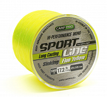 Леска карповая Carp Pro Sport Line Fluo Yellow 1000м