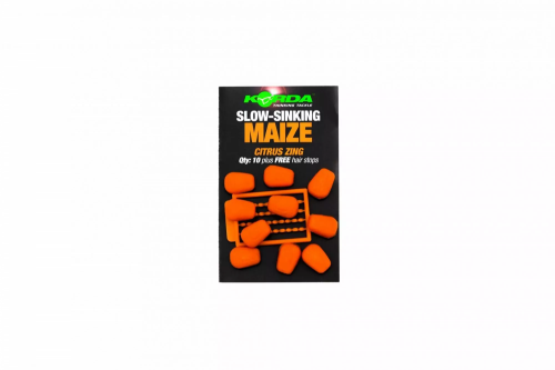 Искуственная кукуруза медленно тонущая Korda Slow Sinking Maize Citrus Zing Orange